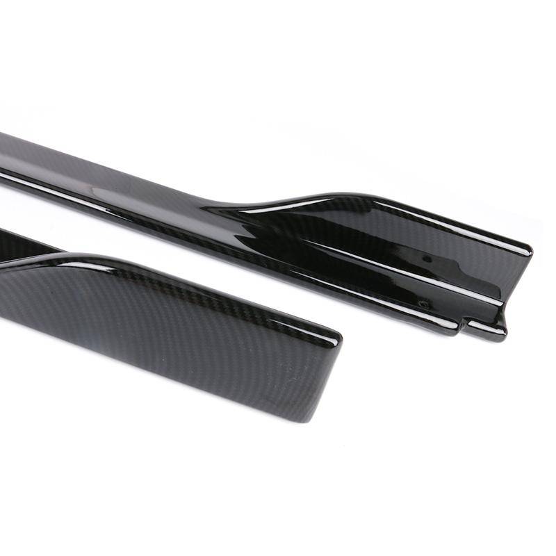 2018-2023 Toyota Camry V3 Side Skirts - Carbon Fiber Style/Unpainted Matte Black - Car Body Kit for Enhanced Style & Protection - Perfect for Street Racing & Custom Car Shows