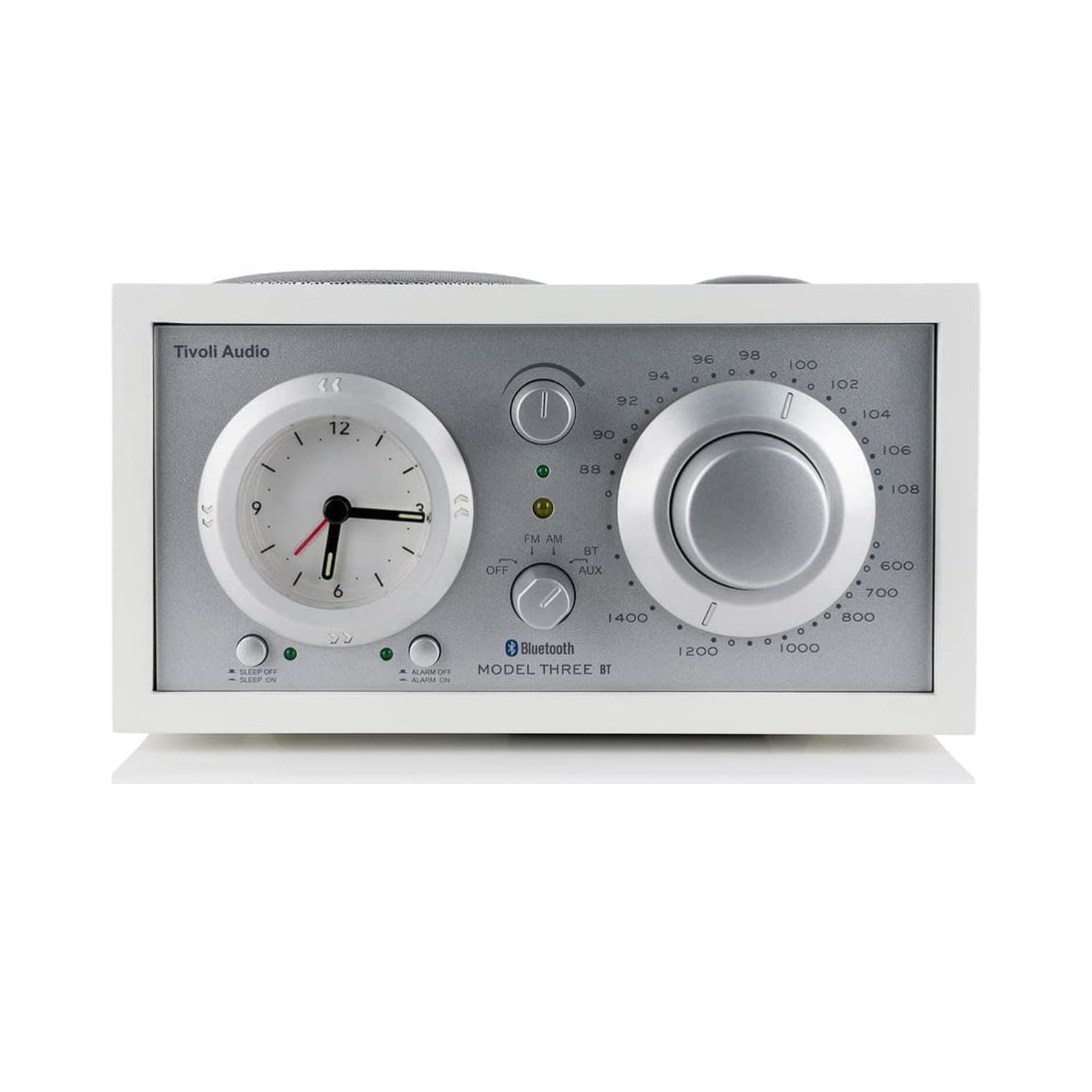 Tivoli Audio Model Three BT - Premium Bluetooth Tabletop Radio with High-Quality Sound for Home, Office, and Bedroom Use