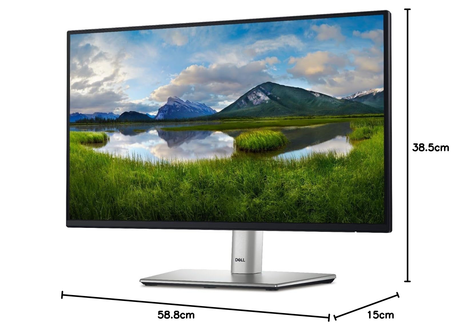 Dell P2225H 22-Inch Full HD Monitor - IPS Panel, 1080p Resolution, VGA & HDMI Ports for Home Office, Gaming, and Business Use