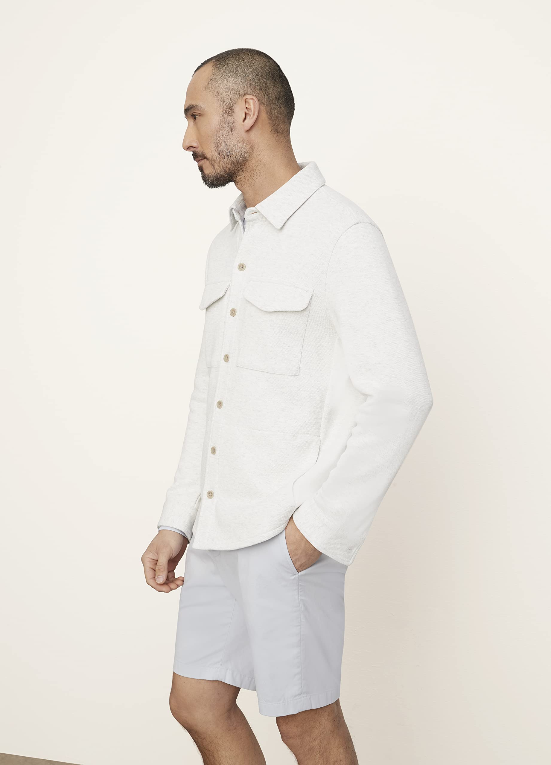 Vince Men's Shirt Jacket - Lightweight Casual Button-Up Shirt for Spring & Fall | Perfect for Outdoor Activities, Work & Travel