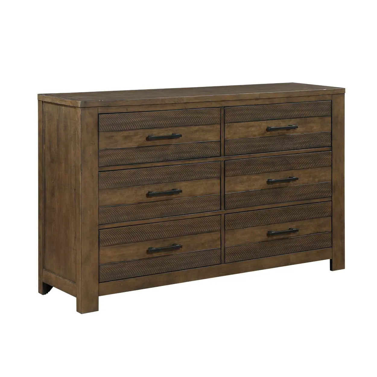 Conway 5-Piece Bedroom Set 1497 - Queen Size Bed Frame, Nightstand & Dresser - Modern Farmhouse Style Furniture for Master Bedroom & Guest Room