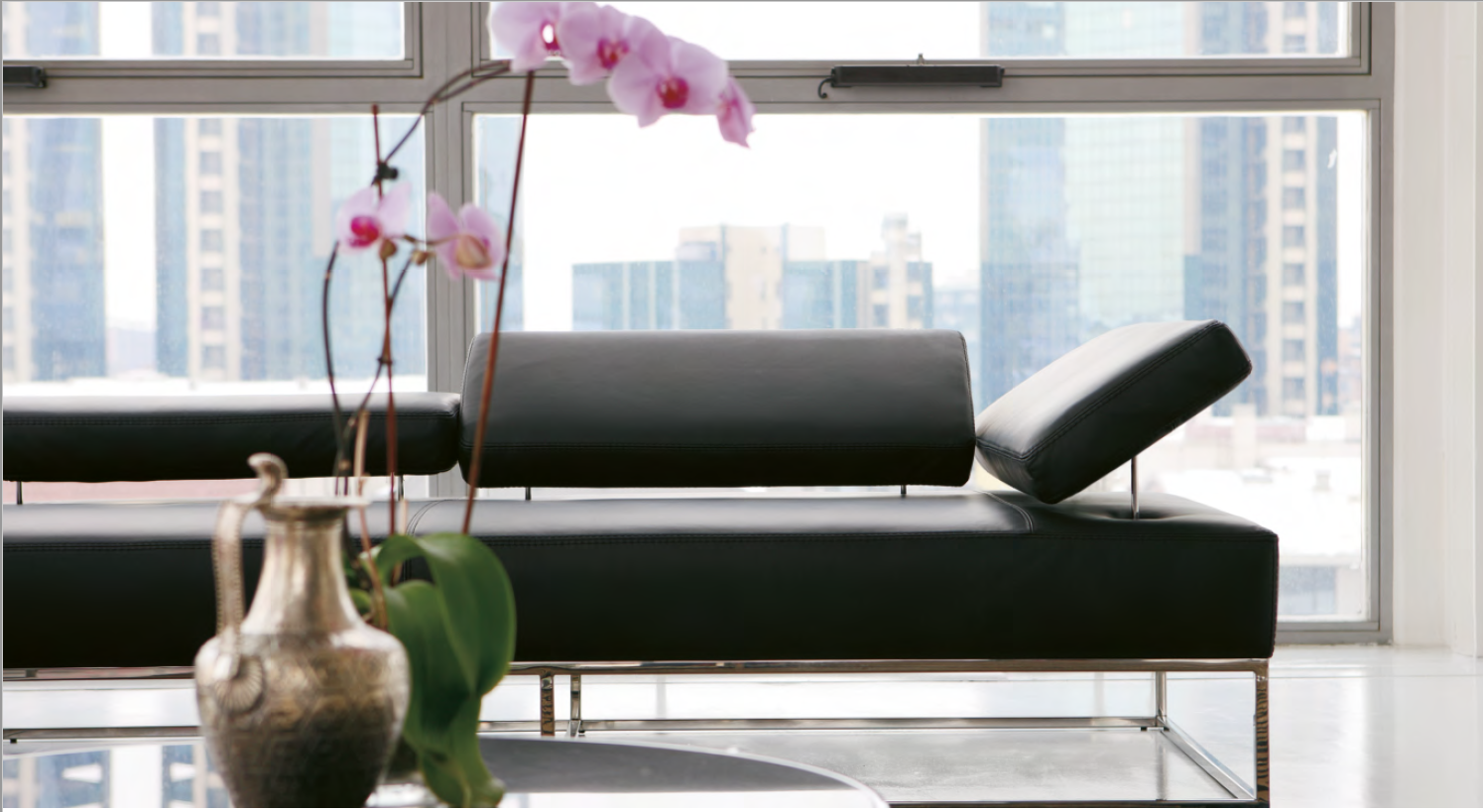 ALPA SALOTTI VISION Low Back Sofa - Modern Minimalist Living Room Furniture for Small Spaces | Perfect for Apartments, Studios & Cozy Home Decor