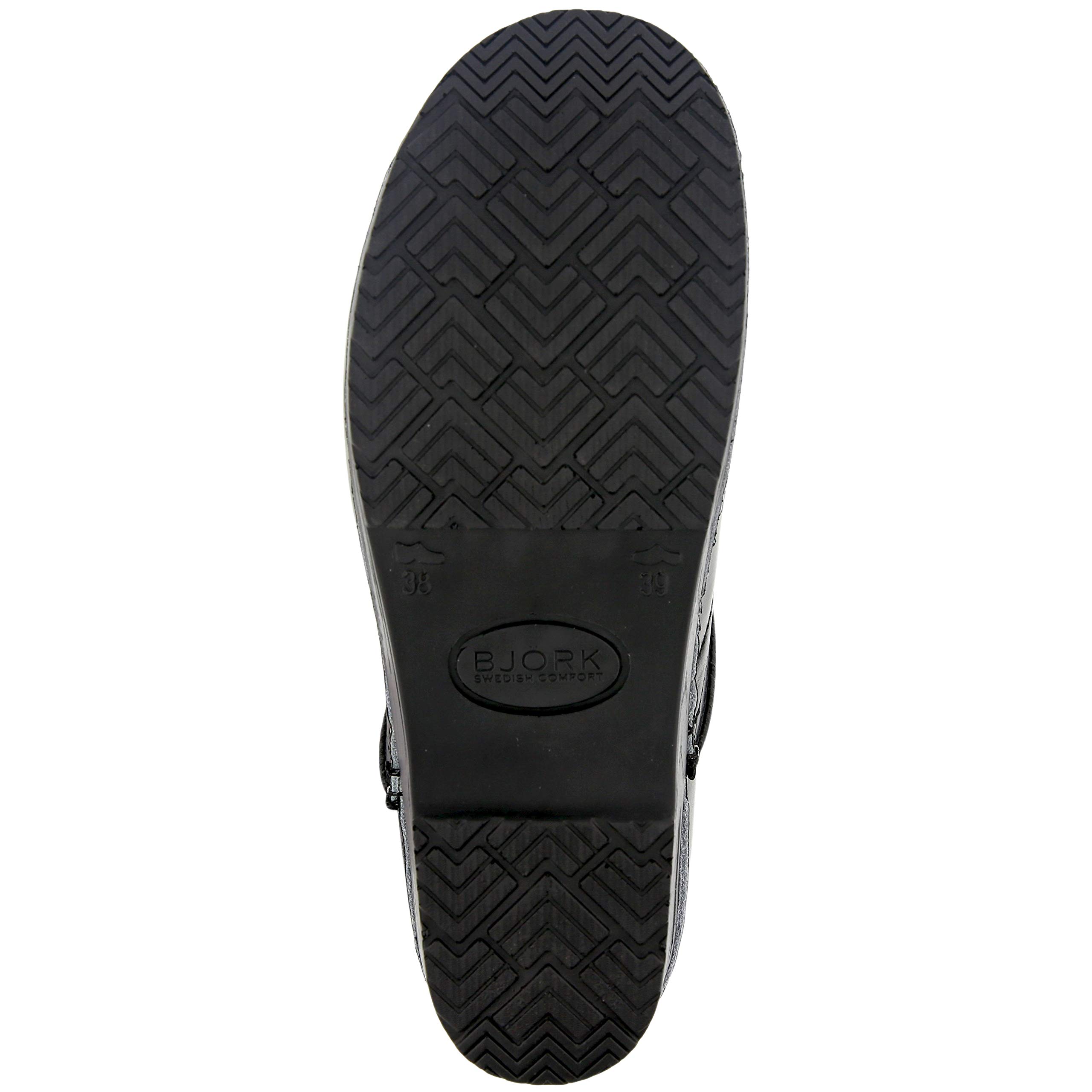 BJORK Swedish Comfort Women's Professional Leather Clogs - Slip-Resistant Kitchen Shoes for Nurses, Chefs & Healthcare Workers