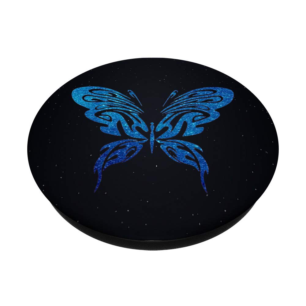 Blue Butterfly Black Design - Elegant Gothic Jewelry for Women, Perfect for Parties, Weddings & Special Occasions