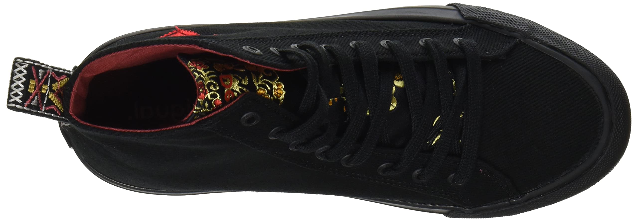 Desigual Women's Fashion Sneakers - Comfortable High-Top Casual Shoes for Walking, Running & Everyday Wear | Trendy Street Style & Gym Workout Footwear