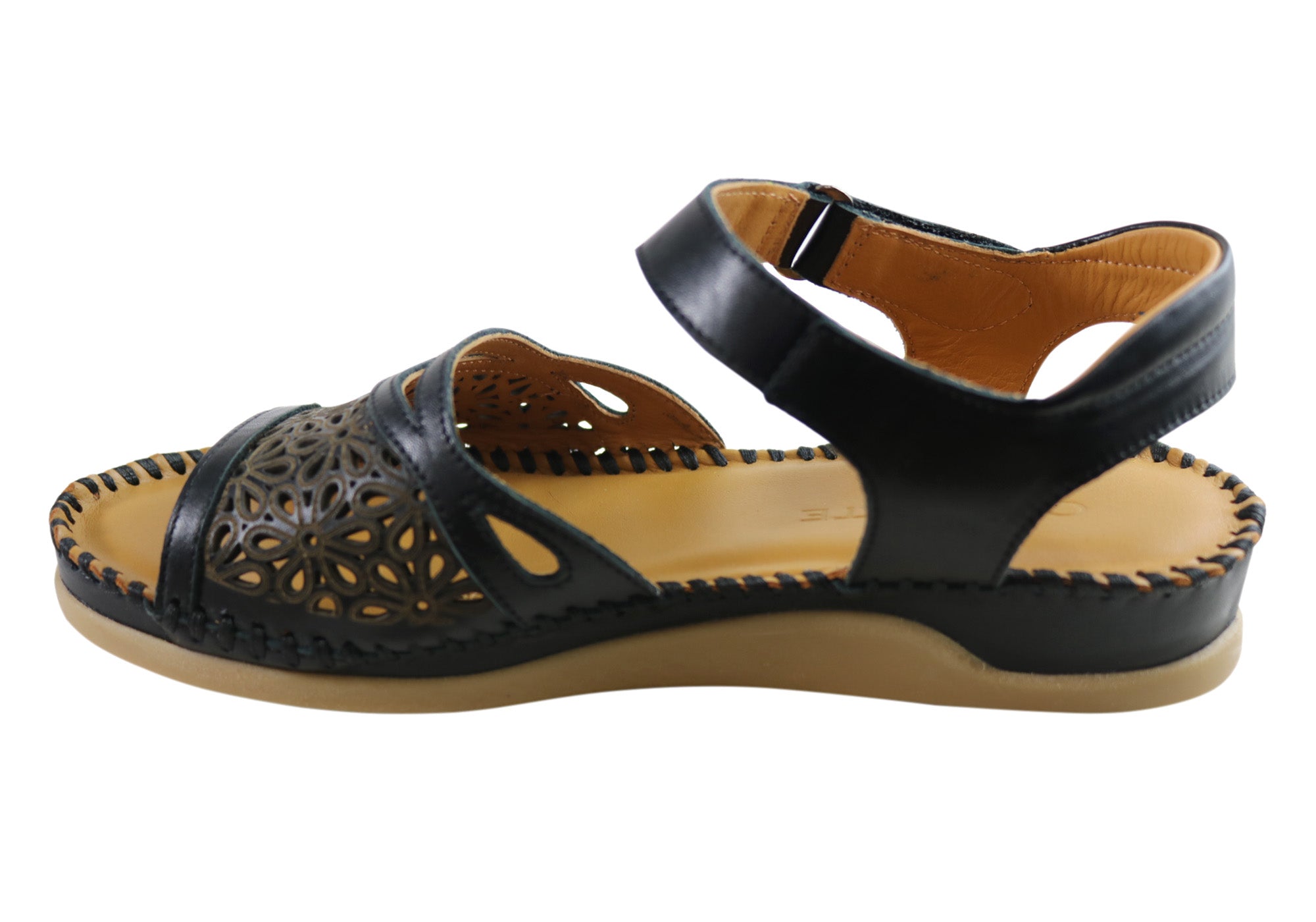 Orizonte Noble Women's European Comfortable Leather Sandals - Stylish Summer Walking Shoes for Beach, Vacation & Casual Outings