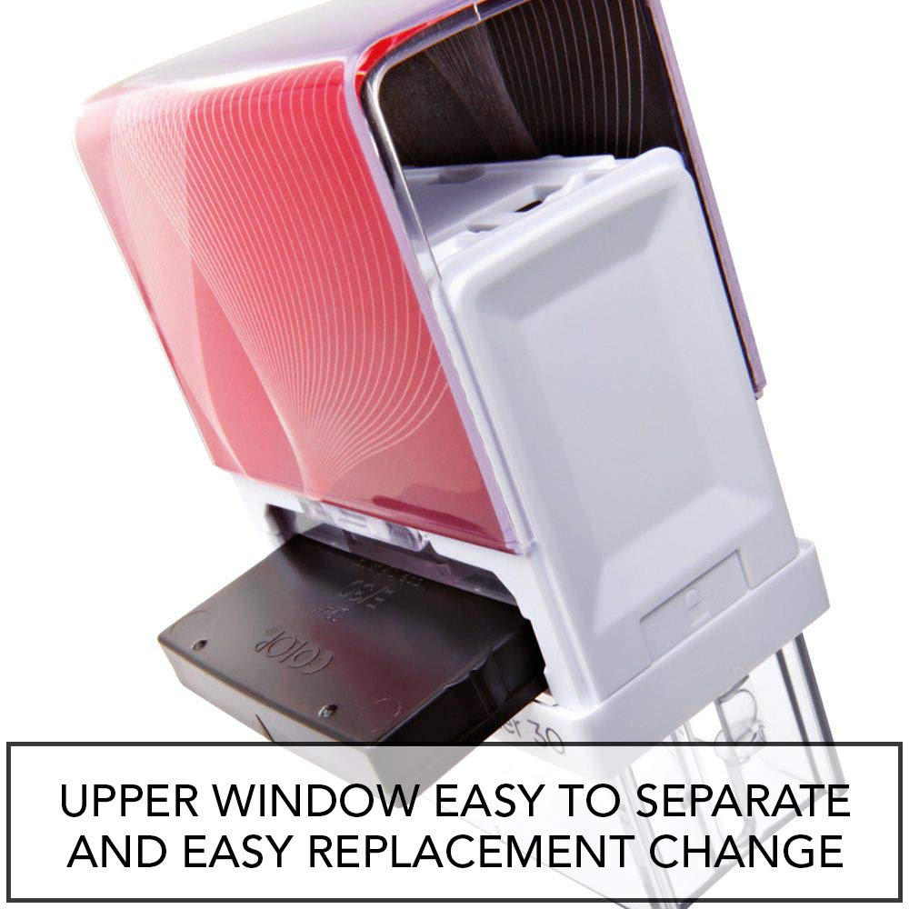 Custom Self-Inking Stamps with 4 Lines - Personalized Text Stamp for Return Address, Bank Deposit & Large Messages | Perfect for Home, Office & Business Use | Stamp by Me
