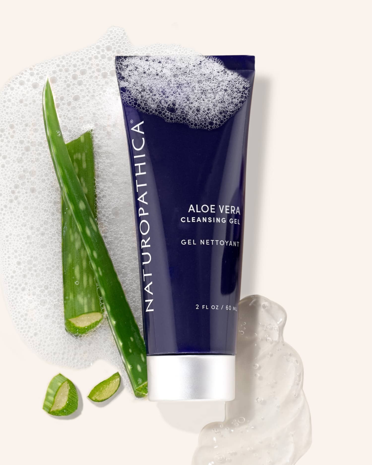 Organic Aloe Vera Cleansing Gel for Face & Body - Hydrating, Soothing, & Gentle Skincare - Perfect for Sunburn Relief, Acne Treatment & Daily Cleansing