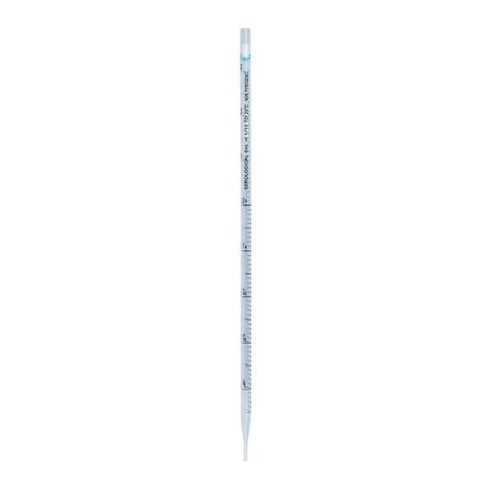 Argos PB5 Disposable Plastic Serological Pipettes - 5mL Capacity, Sterile, Individually Wrapped (500-Pack) - Ideal for Laboratory, Medical Research & Cell Culture Applications