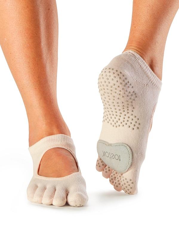 ToeSox Plie Dance Socks for Ballet, Yoga & Pilates - Non-Slip Grip, Breathable & Comfortable for Dance Classes, Workouts & Performance