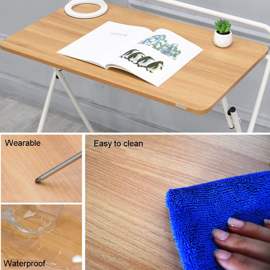 Double-Layer Computer Desk - Foldable Laptop Table for Home Office, Student Dorm & Small Spaces | Sturdy Writing Desk with Easy Assembly (Model 804896CM) | Perfect for Remote Work, Online Classes & Compact Living Areas