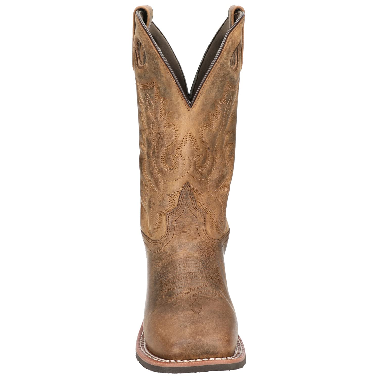 Smoky Mountain Men's Duke Square Toe Work Boots - Brown Oil Distressed Leather - Size 12 EE - Durable Comfort for Outdoor Work & Country Style Fashion