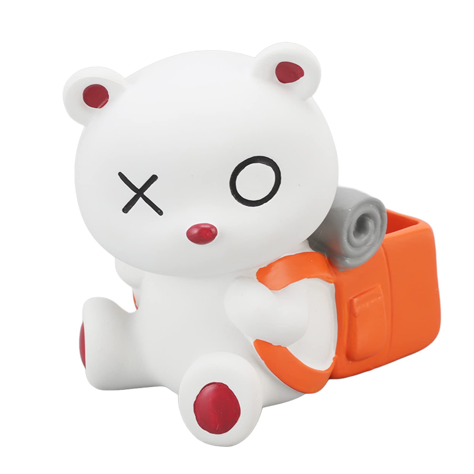 Bear-Shaped Pen Holder with Flat Bottom - Cute and Functional Desk Organizer for Home, Office, or School Use - Perfect for Pencils, Pens, and Art Supplies
