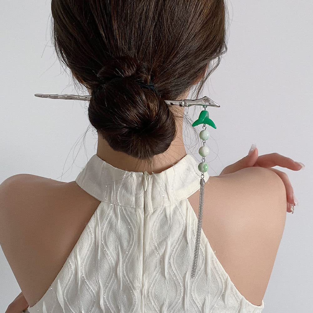 Vintage Hair Sticks with Tassels - Premium Bun Pins for Women, Perfect for Updos & Special Occasions