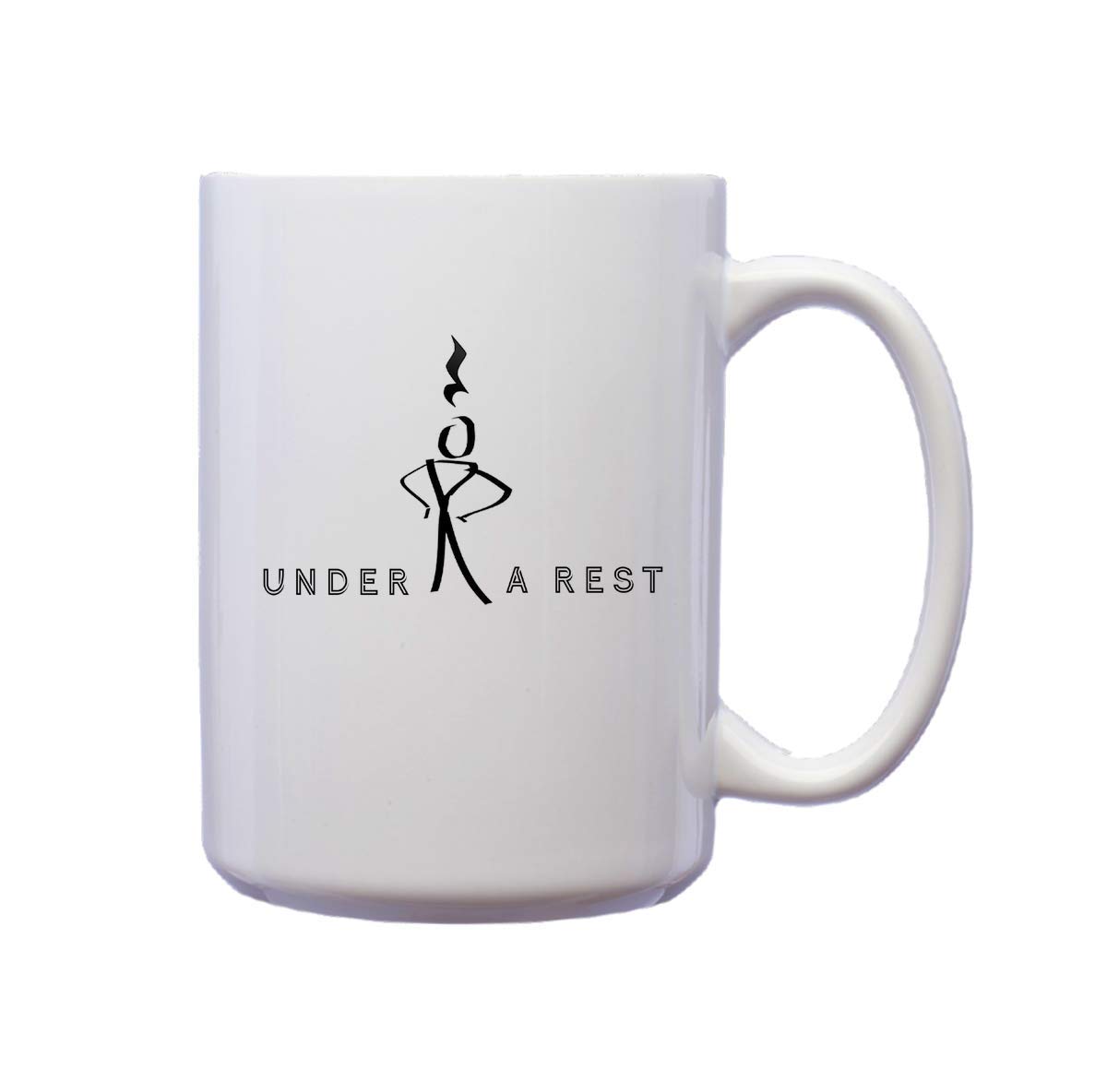 Under A Rest Musical Note Novelty Funny Ceramic Coffee Mug - Perfect Gift for Musicians & Music Lovers - Great for Home, Office, or Studio Use