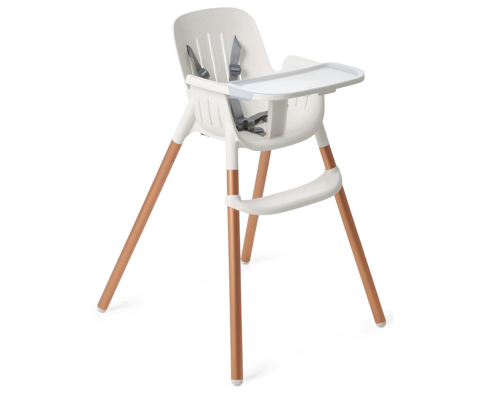 Peg Perego Poke High Chair for Babies & Toddlers - Adjustable Wooden Baby Feeding Chair with Safety Harness - Perfect for Dining, Weaning & Family Mealtime
