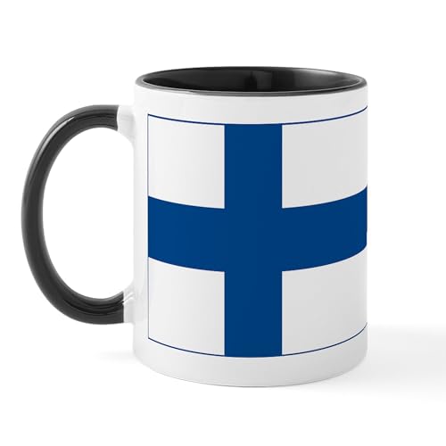 White/Black Inside - Finland Flag Mug