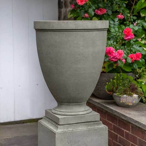 Campania International Capital Hill Urn - Classic Outdoor Garden Urn for Plants, Flowers, and Decor - Perfect for Patio, Lawn, and Landscape Design