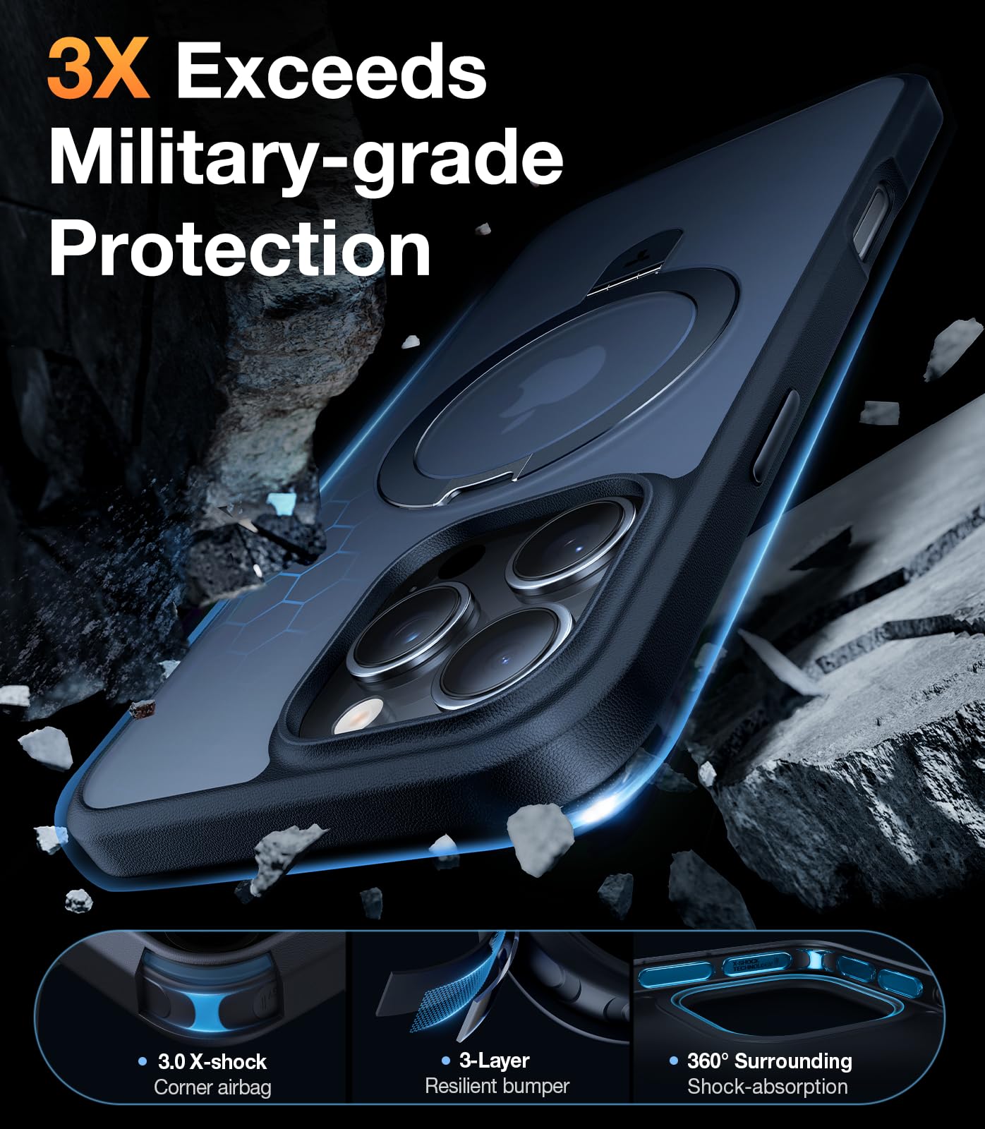 TORRAS Magnetic Case for iPhone 16 Pro 6.3