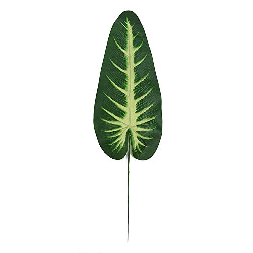 10pcs Realistic Artificial Grass Decor - Plastic Greenery Leaves for Floral Arrangements, DIY Home Decor, and Wedding Centerpieces (Elephant Leaf Style) - Perfect for Table Settings, Party Decorations, and Craft Projects