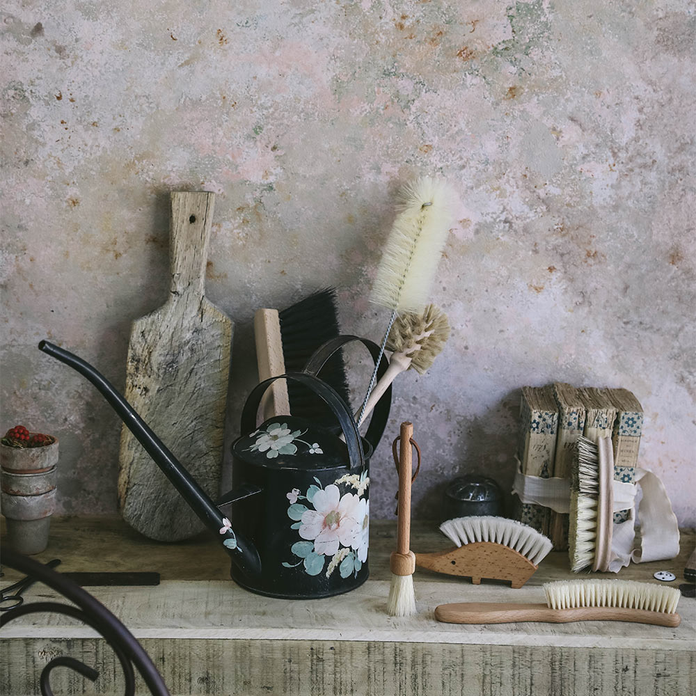 Premium Wooden Dust & Furniture Brush - Natural Bristles for Gentle Cleaning - Perfect for Home, Office & Antique Care
