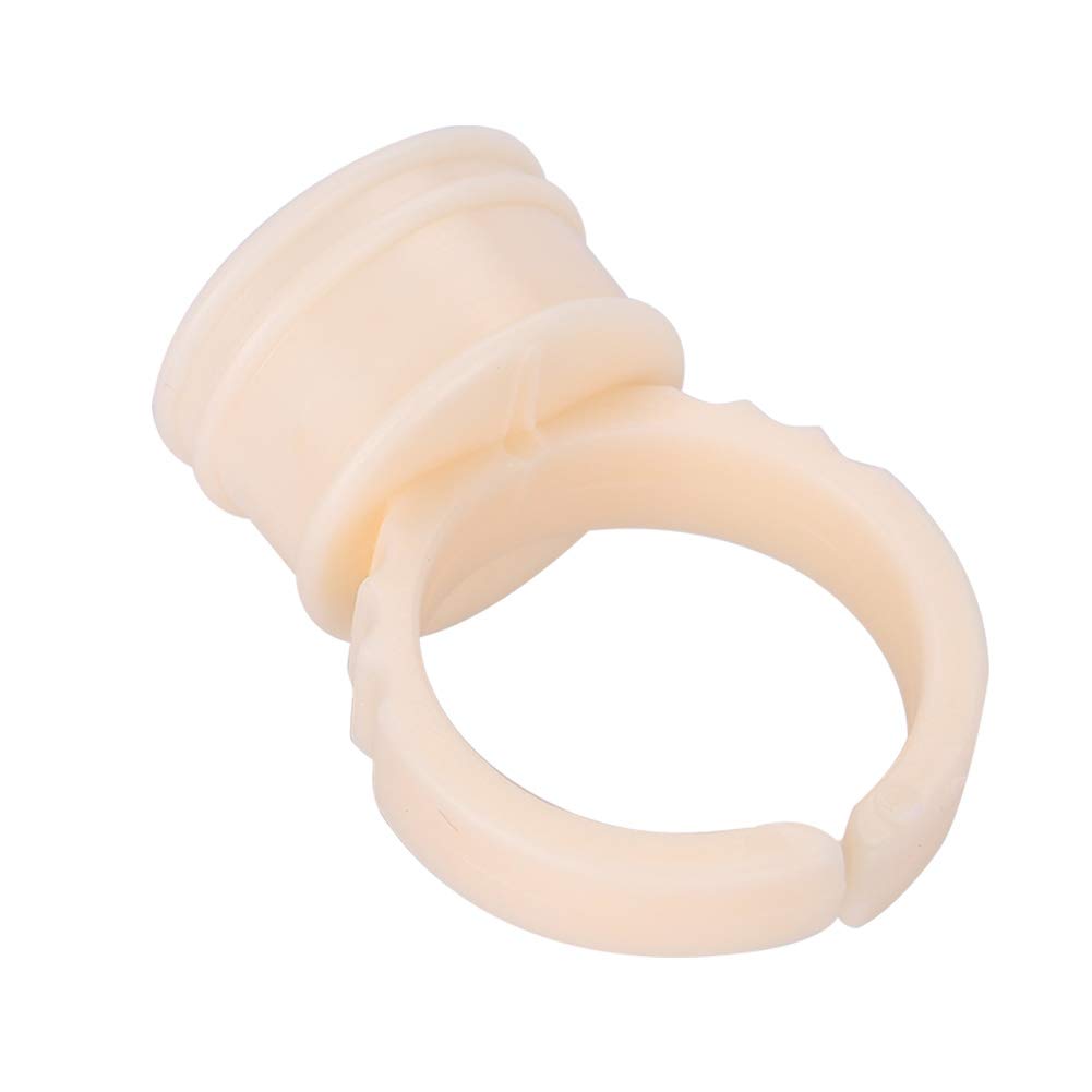 100-Piece Disposable Silicone Ring Glue Holders & Ink Cups - Pigment Containers for Eyelash Extensions, Makeup Tools, Eyebrow Tinting - Perfect for Salon Professionals & DIY Beauty Enthusiasts