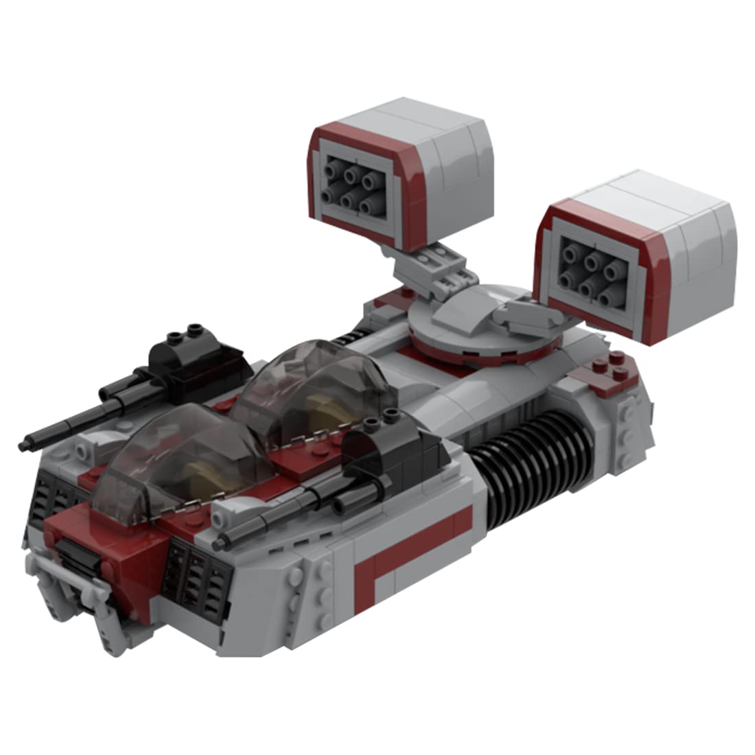 MOCI Space Wars AAC-1 Speeder Tank Building Blocks Set - 548PCS Military Warship Model Kit, Compatible with Lego Star Wars | Collectible MOC Toy for Adults & Kids | Perfect for Display, Gift Giving & Creative Play