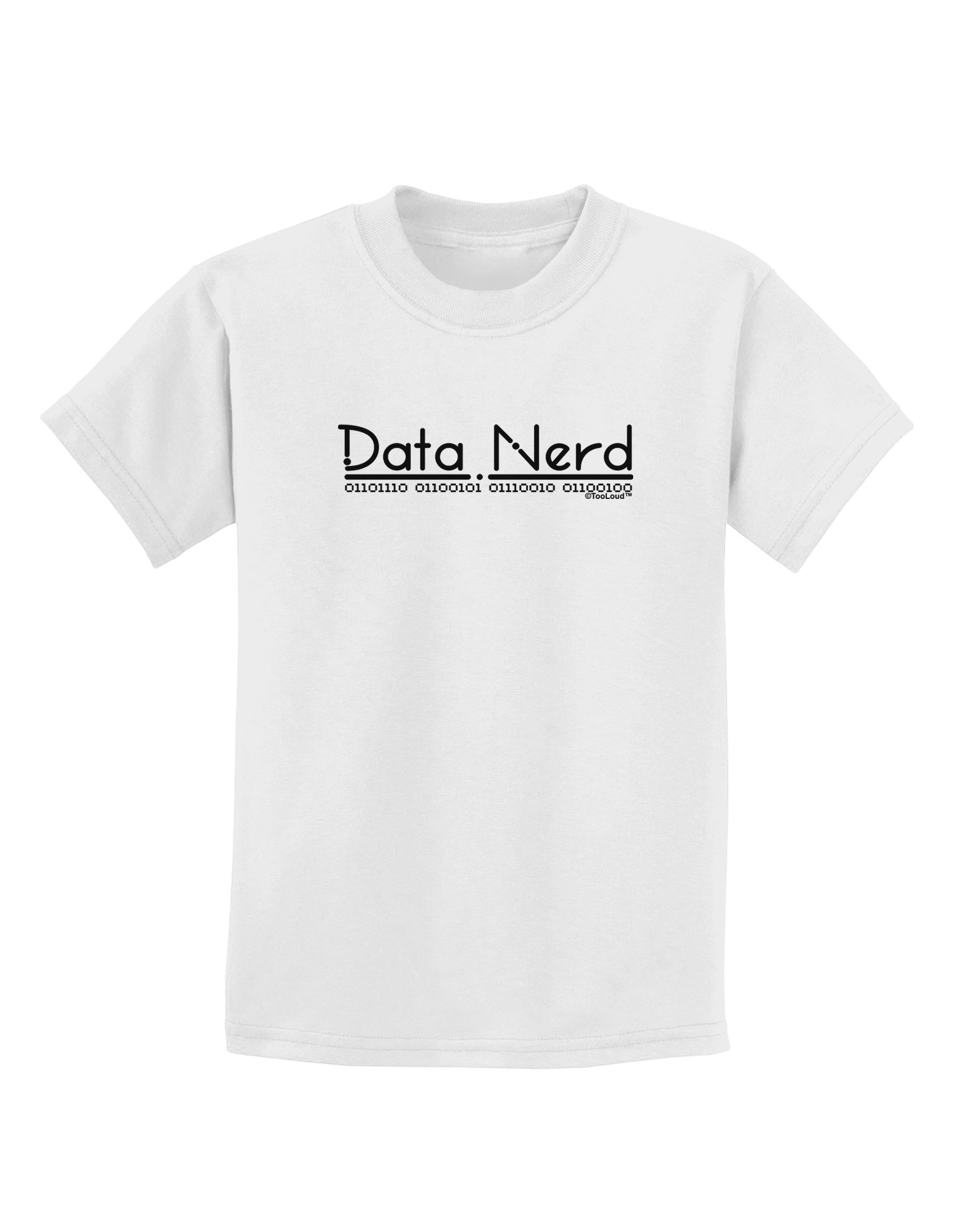 TooLoud Data Nerd Kids T-Shirt - Funny Geek Graphic Tee for Boys & Girls - Perfect for School, Coding Classes & STEM Events