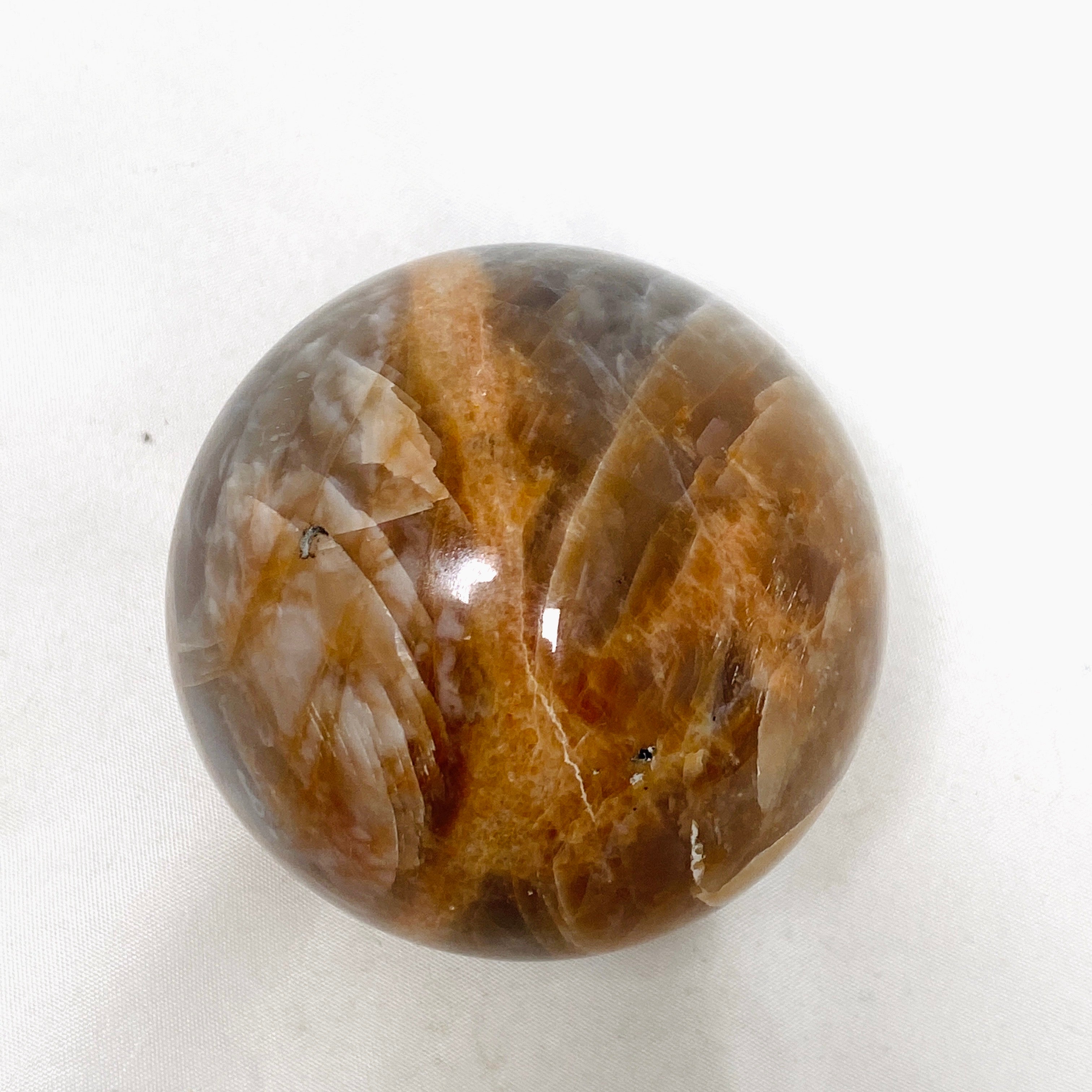 Natural Peach Moonstone Sphere PMS06 - Healing Crystal for Meditation, Reiki & Home Decor - Perfect for Spiritual Gifts & Energy Balancing