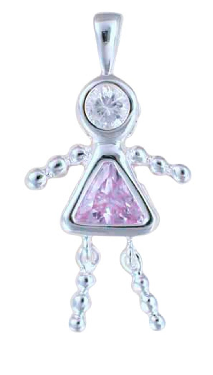 1mm June Simulated Birthstone Sterling Silver Pendant Necklace for Women & Baby Girls | Perfect Gift for Birthdays, Baby Showers & Special Occasions
