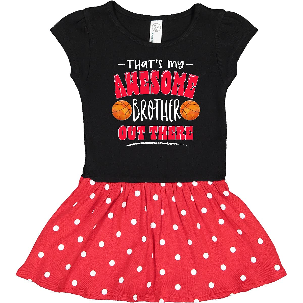 Inktastic Awesome Brother Basketball Infant Dress - Perfect for Game Day