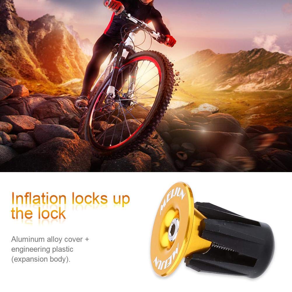 Colorful Aluminum Bike Handlebar End Plugs - 2pcs for MTB & Road Bikes - Cycling Accessory