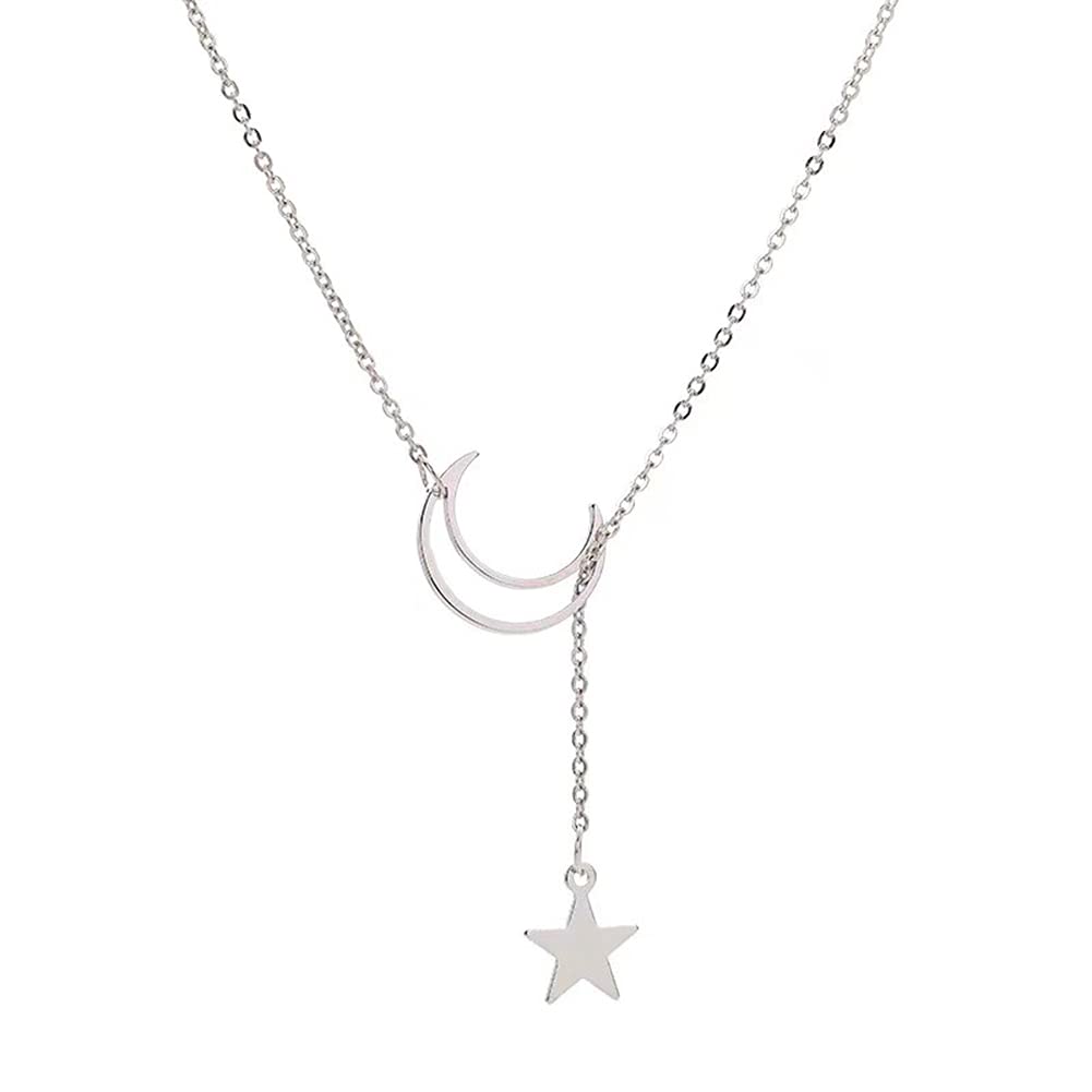 Crescent Moon and Star Pendant Necklace for Women & Teen Girls - Dainty Celestial Jewelry Gift for Birthday, Christmas & Special Occasions - Perfect for Everyday Wear, Date Night & Boho Fashion