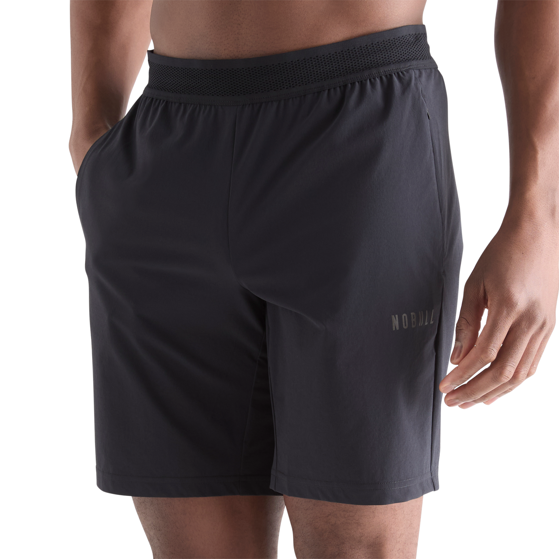 Men's Solid Stretch Shorts 9