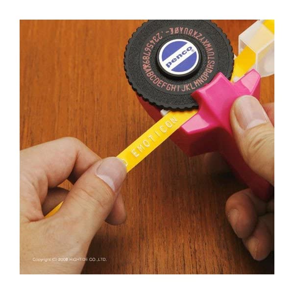 Penco Tape Writer Label Maker - Yellow Handheld Labeling Machine for Home, Office & School Organization | Perfect for Labeling Files, Storage Boxes & Supplies