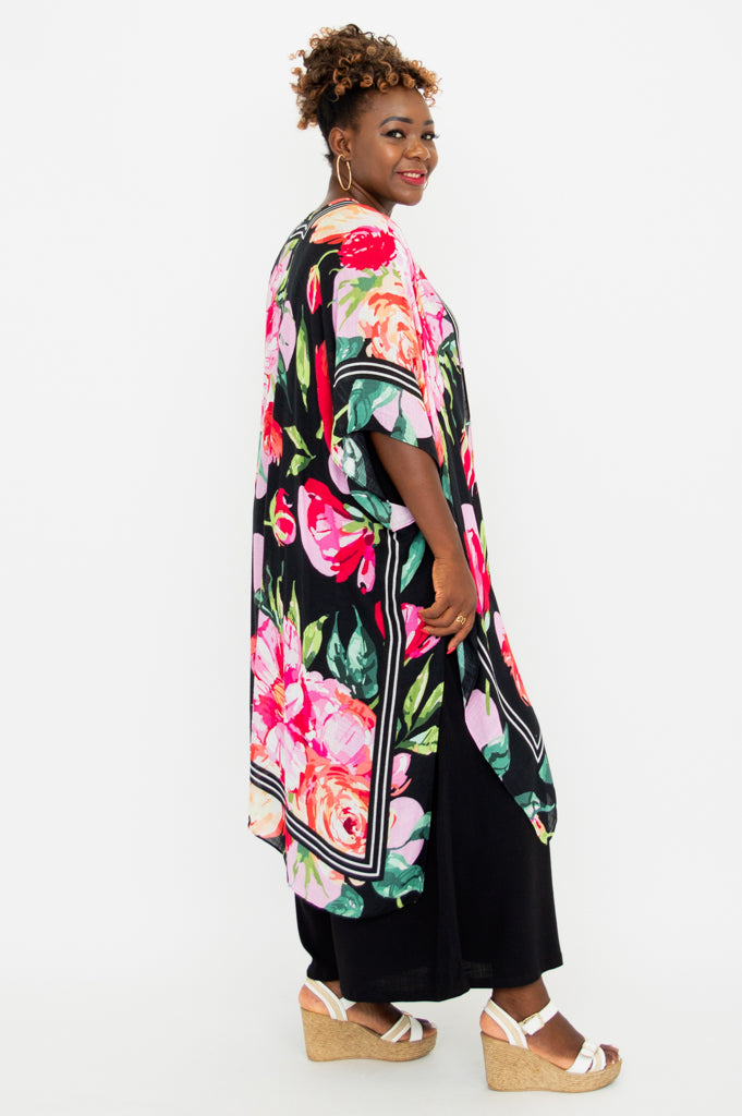 Darcy Floral Print Dress - Bloomingdale Collection - One Size Fits All - Perfect for Summer Parties & Casual Outings