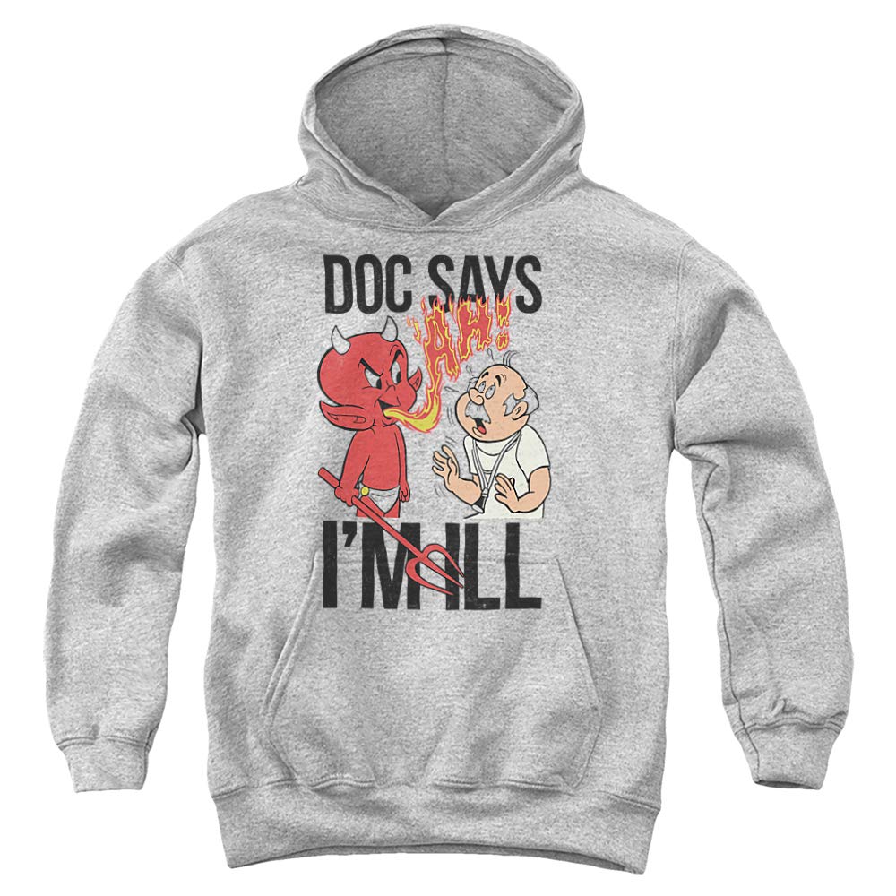 Hot Stuff Doc Says Unisex Youth Pullover Hoodie - Comfortable & Stylish Casual Wear for Teens, School, and Outdoor Activities