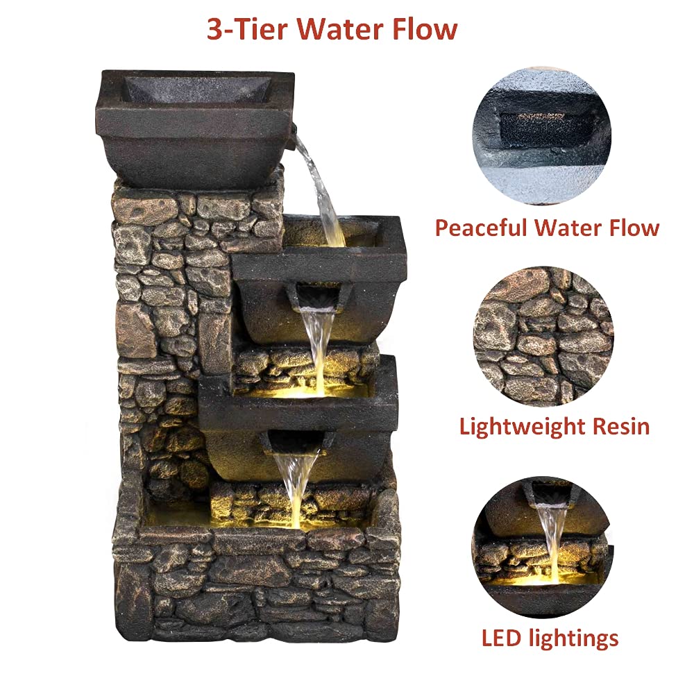 Litedeer Labyrint Indoor Water Fountain with Automatic Pump - 20