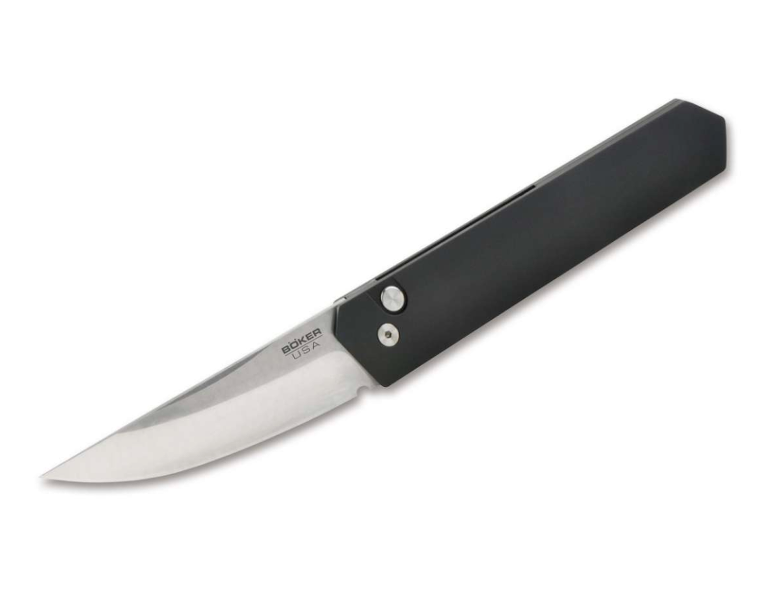 Boker Kwaiken Compact Automatic Knife - 01BO254 - Stonewash Blade & Black Handle - EDC, Tactical, Outdoor, Survival, Camping, Hunting Gear