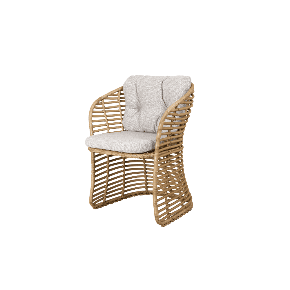 Outdoor Wicker Dining Chairs Set of 2 - Patio Furniture for Garden, Poolside, and Backyard - Weather-Resistant Rattan Chairs with Cushions