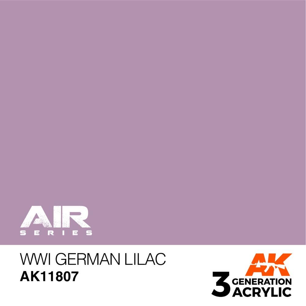 AK Interactive AK11807 Air Series WWI German Lilac Acrylic Paint - 17ml Bottle - 3rd Generation Formula - Perfect for Scale Model Painting, Miniatures & Historical Dioramas