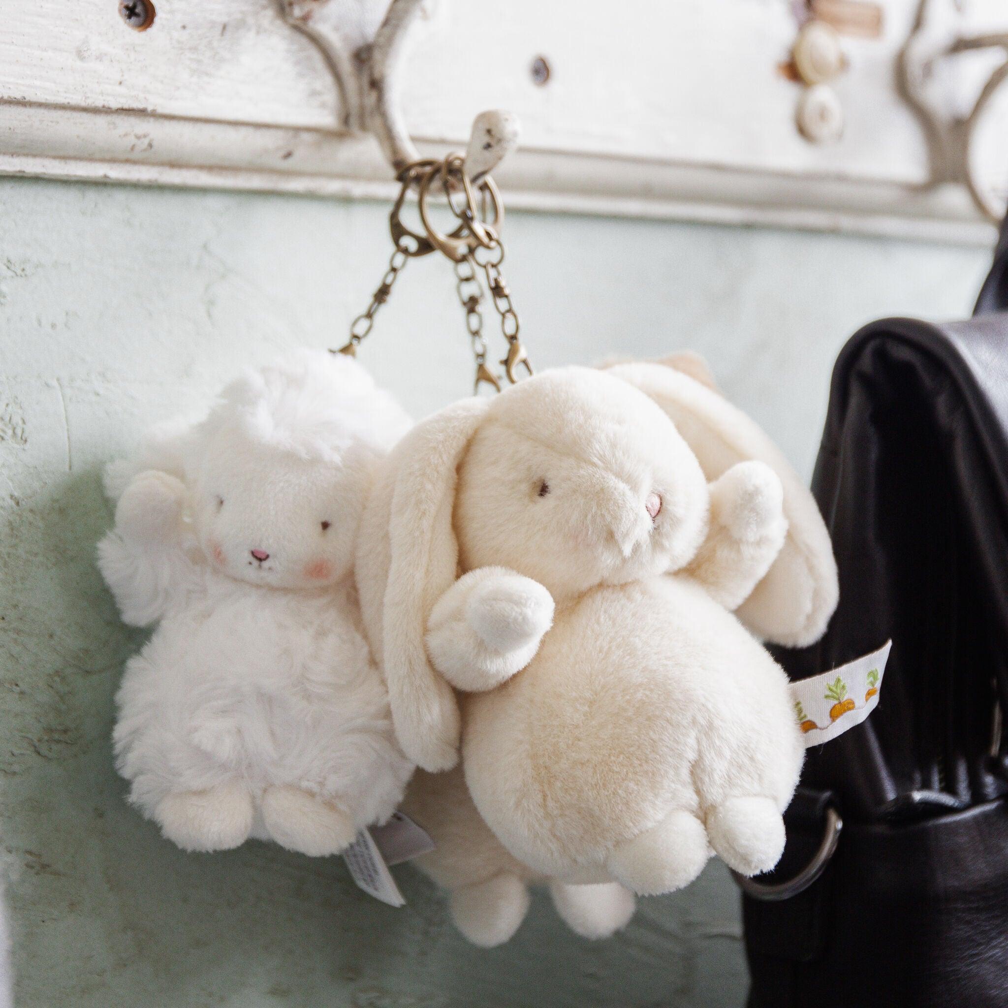 Cute Bunny Bag Charm - Adorable Nibble Bunny Keychain for Bags & Backpacks - Perfect for School, Travel & Everyday Use
