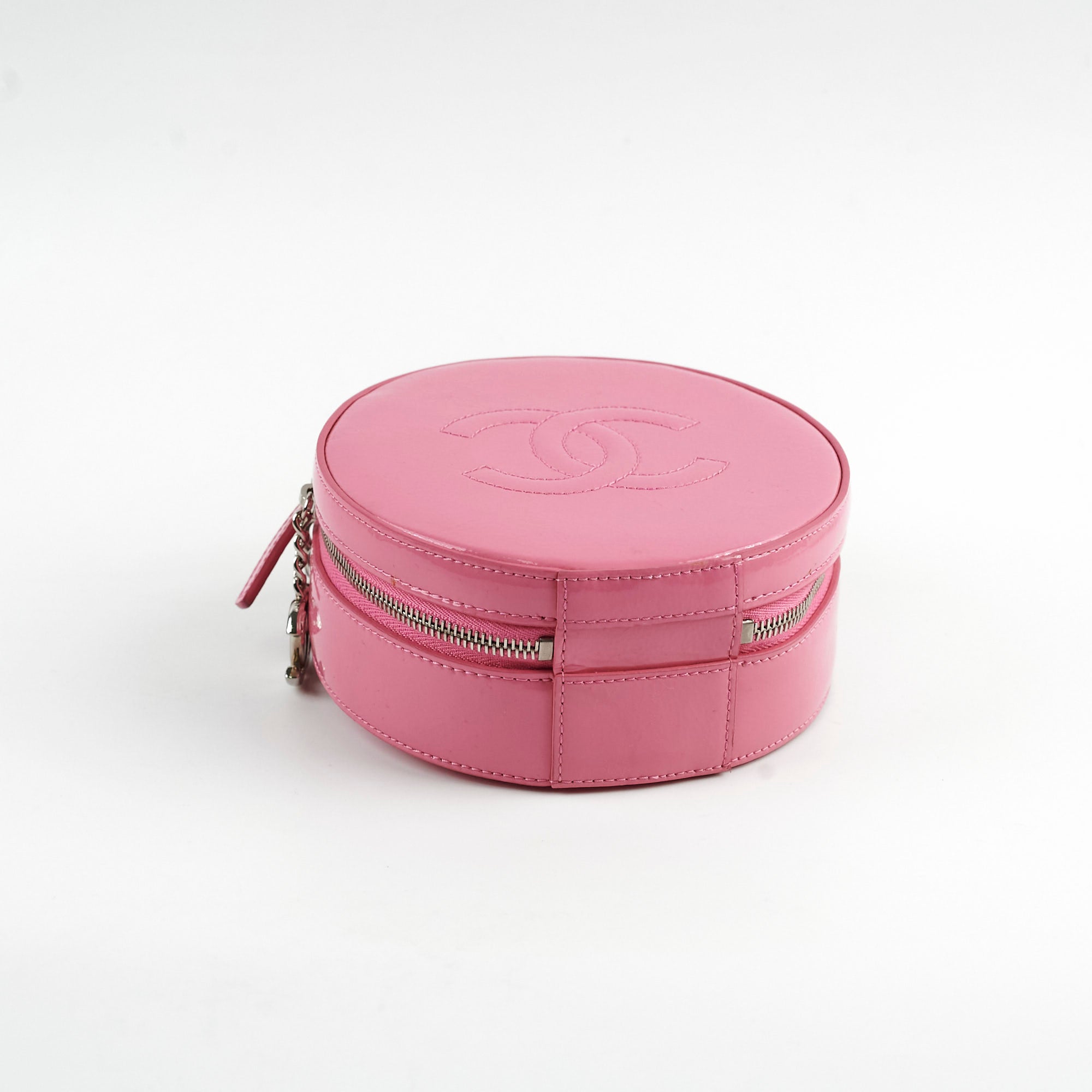 Chanel Patent Leather Round Earth Crossbody Bag in Pink - Elegant Shoulder Bag for Women, Perfect for Parties, Dates, and Everyday Use