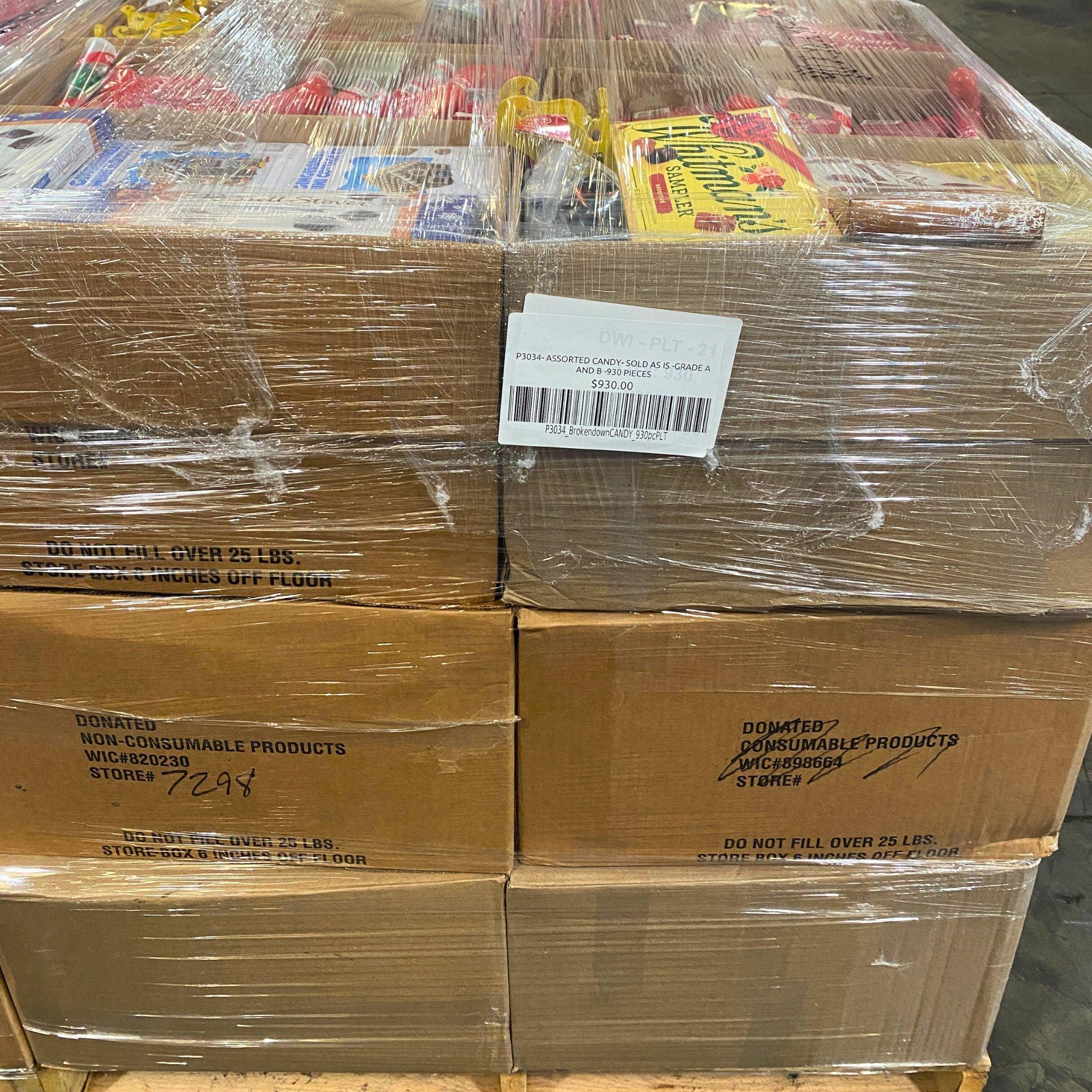 930 Pcs Assorted Candy Bulk Pack - Perfect for Halloween, Parties, and Retail Stores