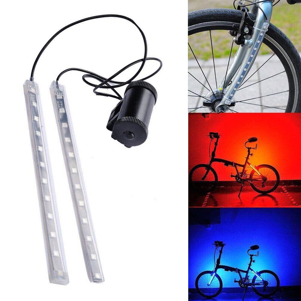 TEAMWILL USB Rechargeable LED Bike Light Strip - Waterproof, Multicolor, Bright Frame Lights for Night Cycling Safety | Perfect for Mountain Bikes, Commuting & Outdoor Adventures