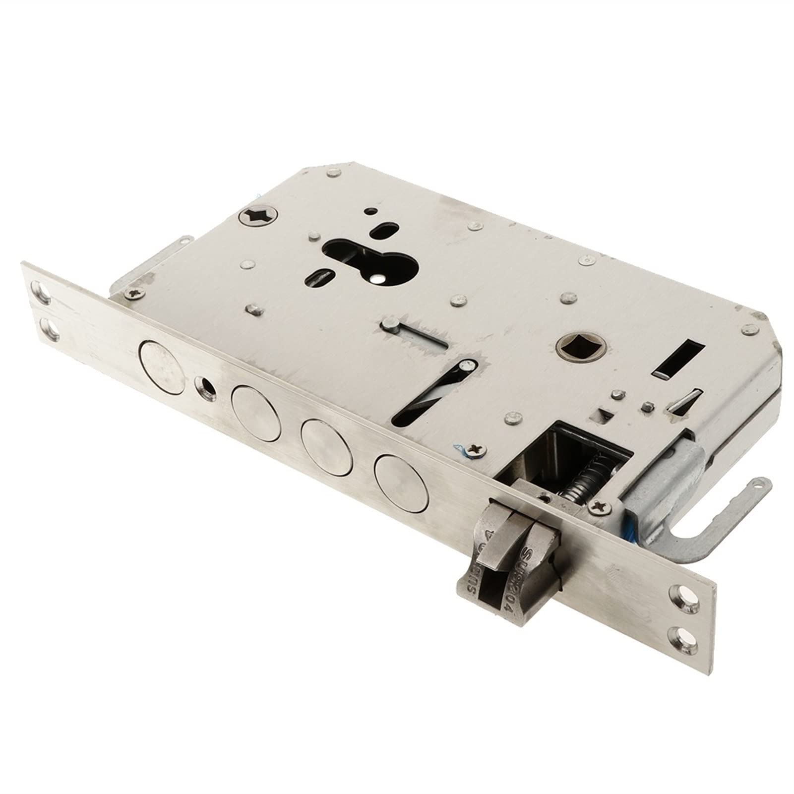 HXiaoF 304 Stainless Steel Deadbolt Lock Body - High Security Mortise Cylinder Door Lock Replacement for Home & Office Use