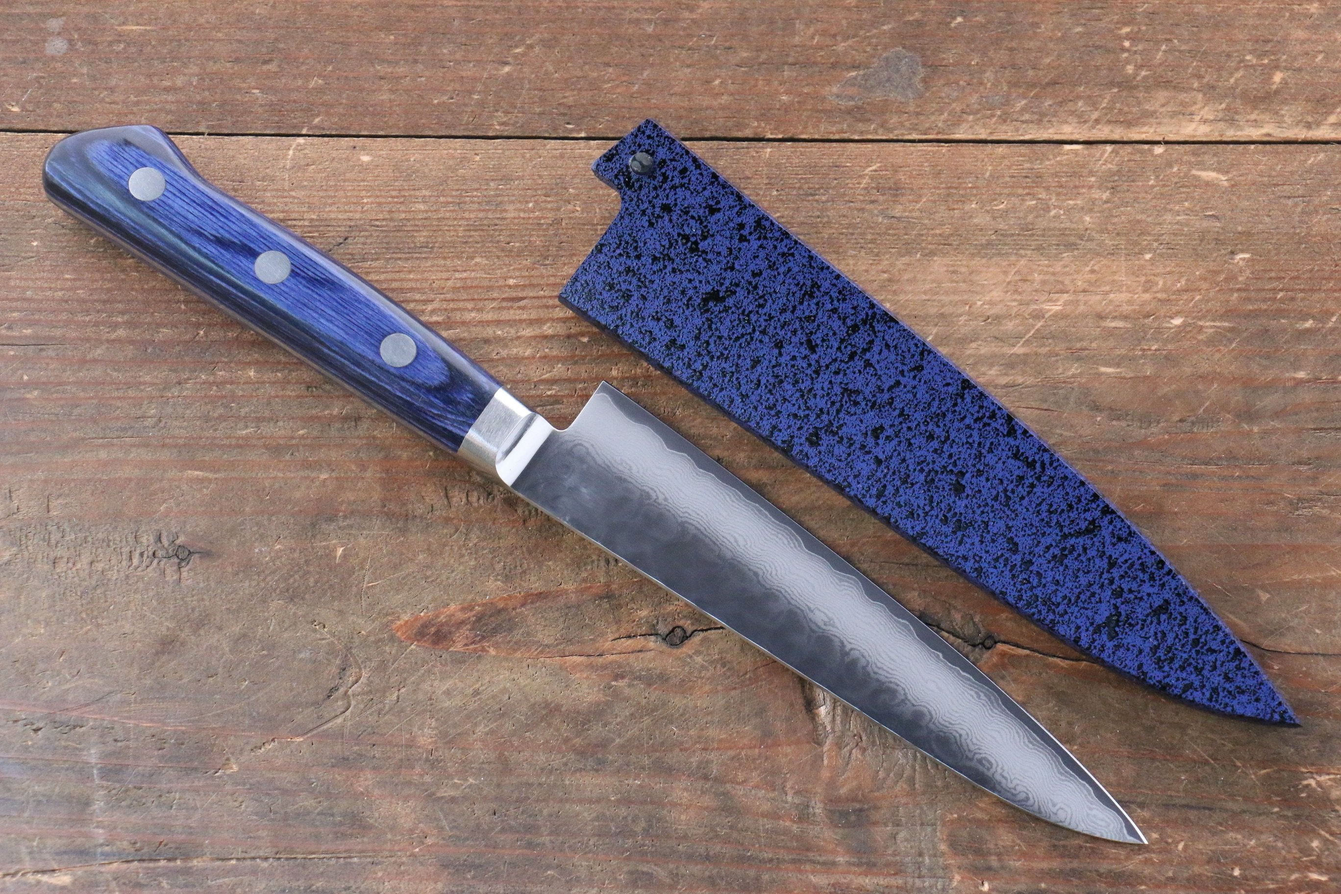 Seisuke Seiun VG10 33-Layer Damascus Petty Utility Knife 5.3