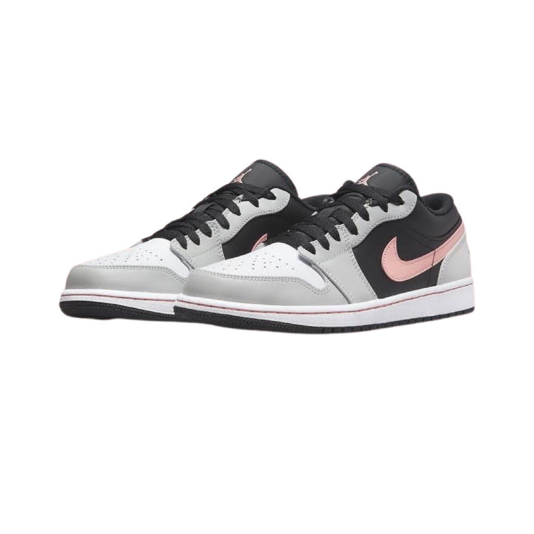 Air Jordan 1 Low Sneakers - Cool Grey/Black/Crimson Colorway - Men's Basketball Shoes for Casual Wear & Street Style