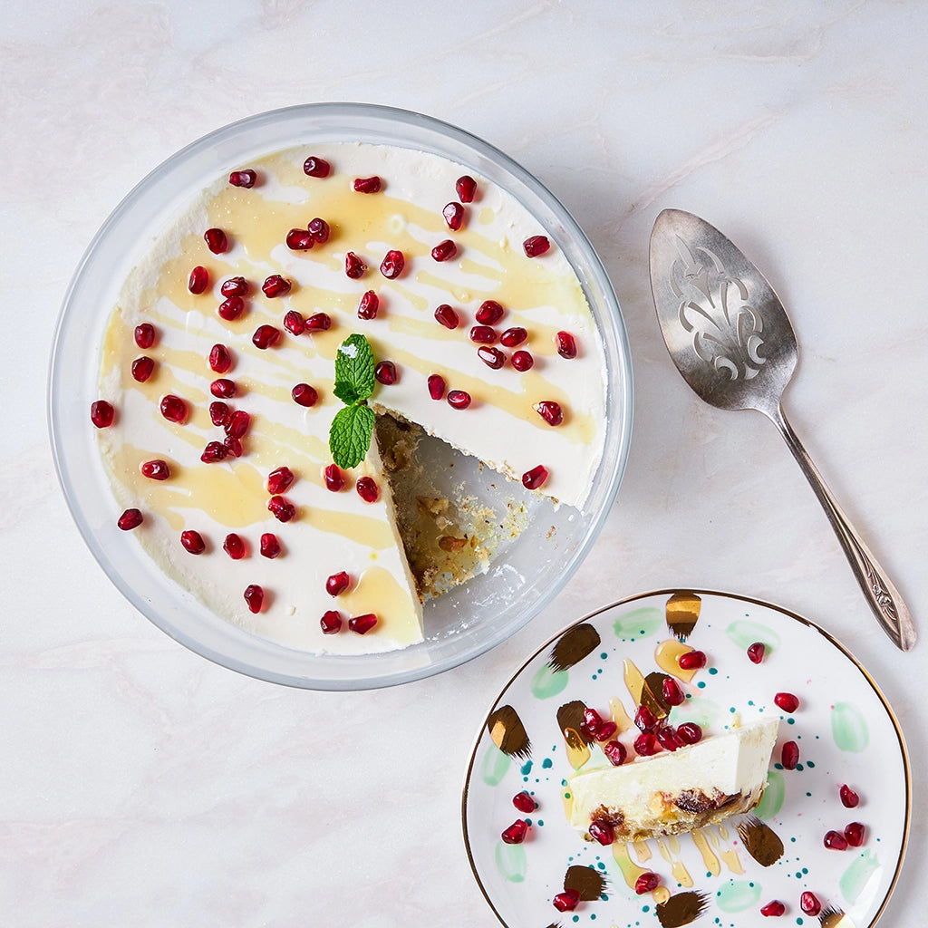 Delicious Yogurt and Date Tart with Buttery Shortbread Crust - Perfect for Afternoon Tea, Dessert Parties & Holiday Gatherings
