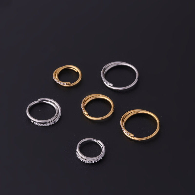 16G Hypoallergenic Surgical Steel Hoop Nose Ring - Septum Huggie Piercing Jewelry for Women & Men | Perfect for Everyday Wear, Parties & Body Piercing Enthusiasts